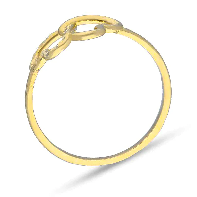 Gold Twin Hearts Ring 18KT - FKJRN18KU2103 - Image 3