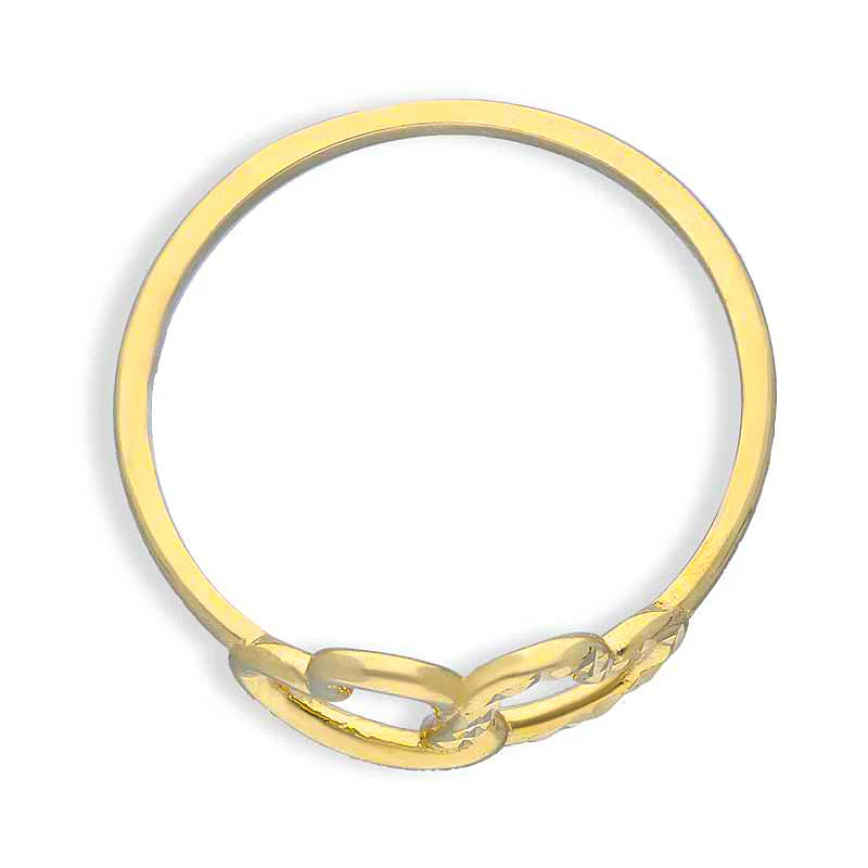 Gold Twin Hearts Ring 18KT - FKJRN18KU2103 - Image 5