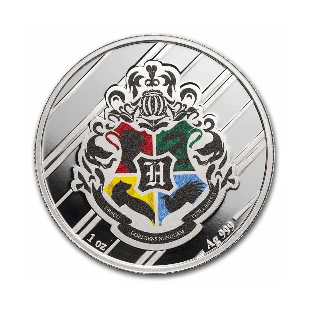 Gryffindor Harry Potter 1 Ounce Colorized Houses Silver Coin - FKJCONSL6877 - Image 2