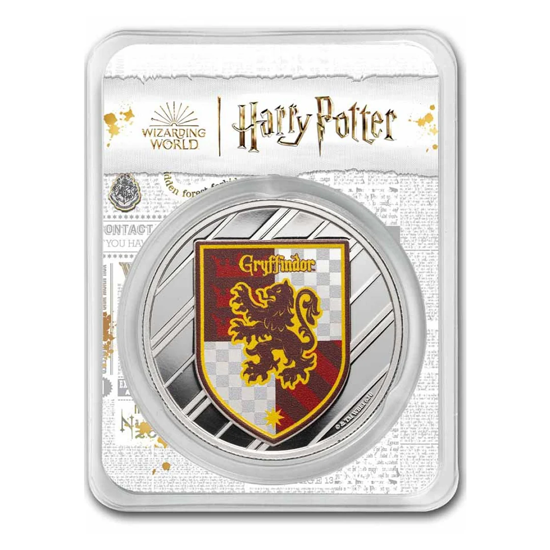 Gryffindor Harry Potter 1 Ounce Colorized Houses Silver Coin - FKJCONSL6877 - Image 3