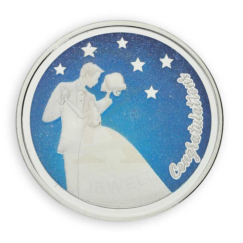 Silver 20 Grams Congratulations Coin for Couple in Fine 999 Silver - FKJCONSL3110 - Image 2