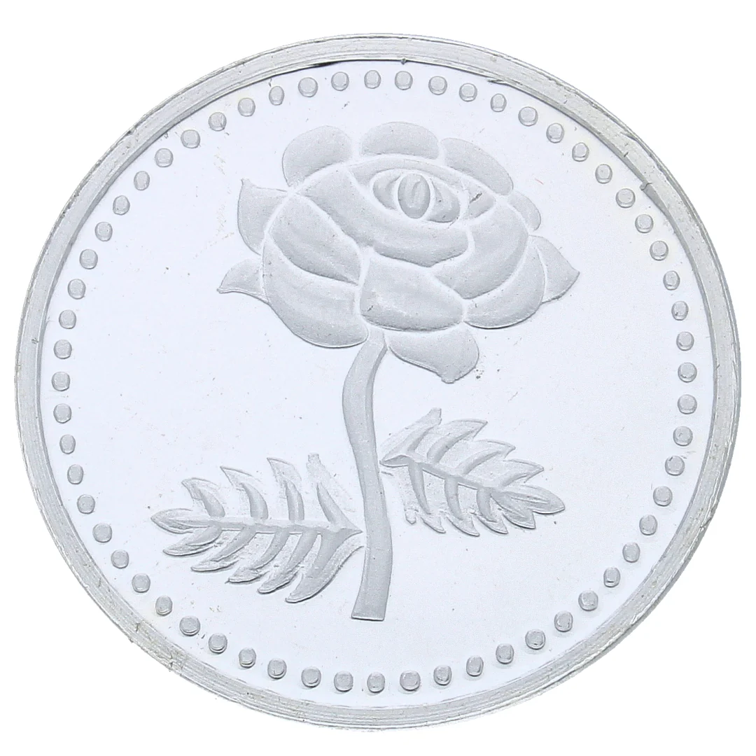 Silver Flower Coin 999.0 Purity - FKJCONSL2724