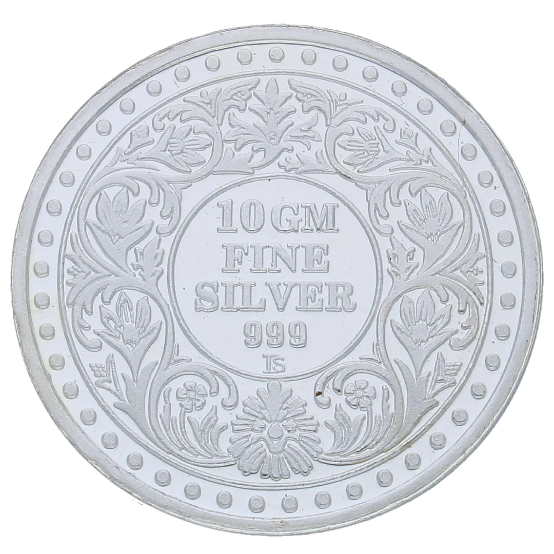 Silver Flower Coin 999.0 Purity - FKJCONSL2724 - Image 2