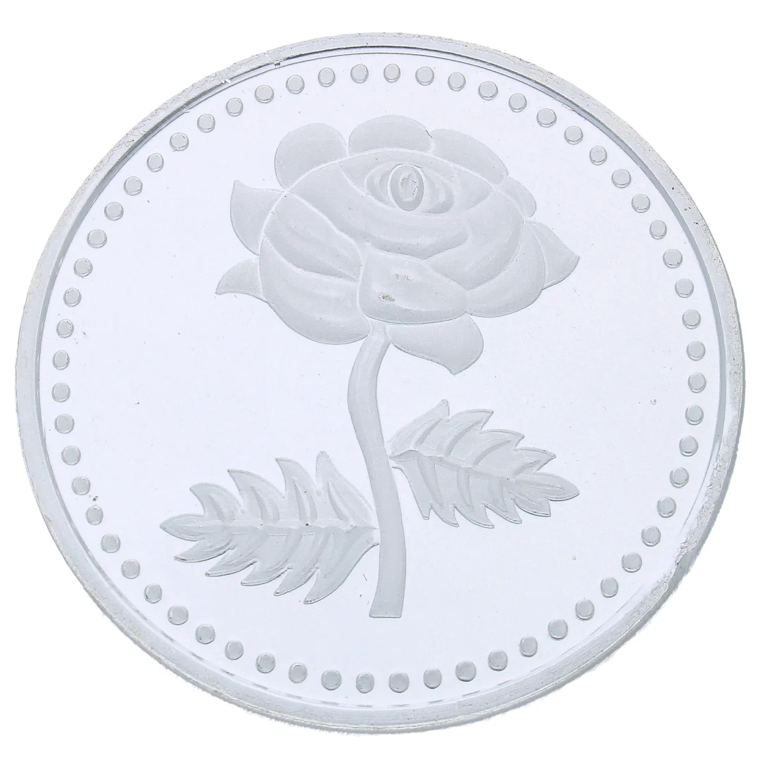 Silver Flower Coin 999.0 Purity - FKJCONSL2724 - Image 4