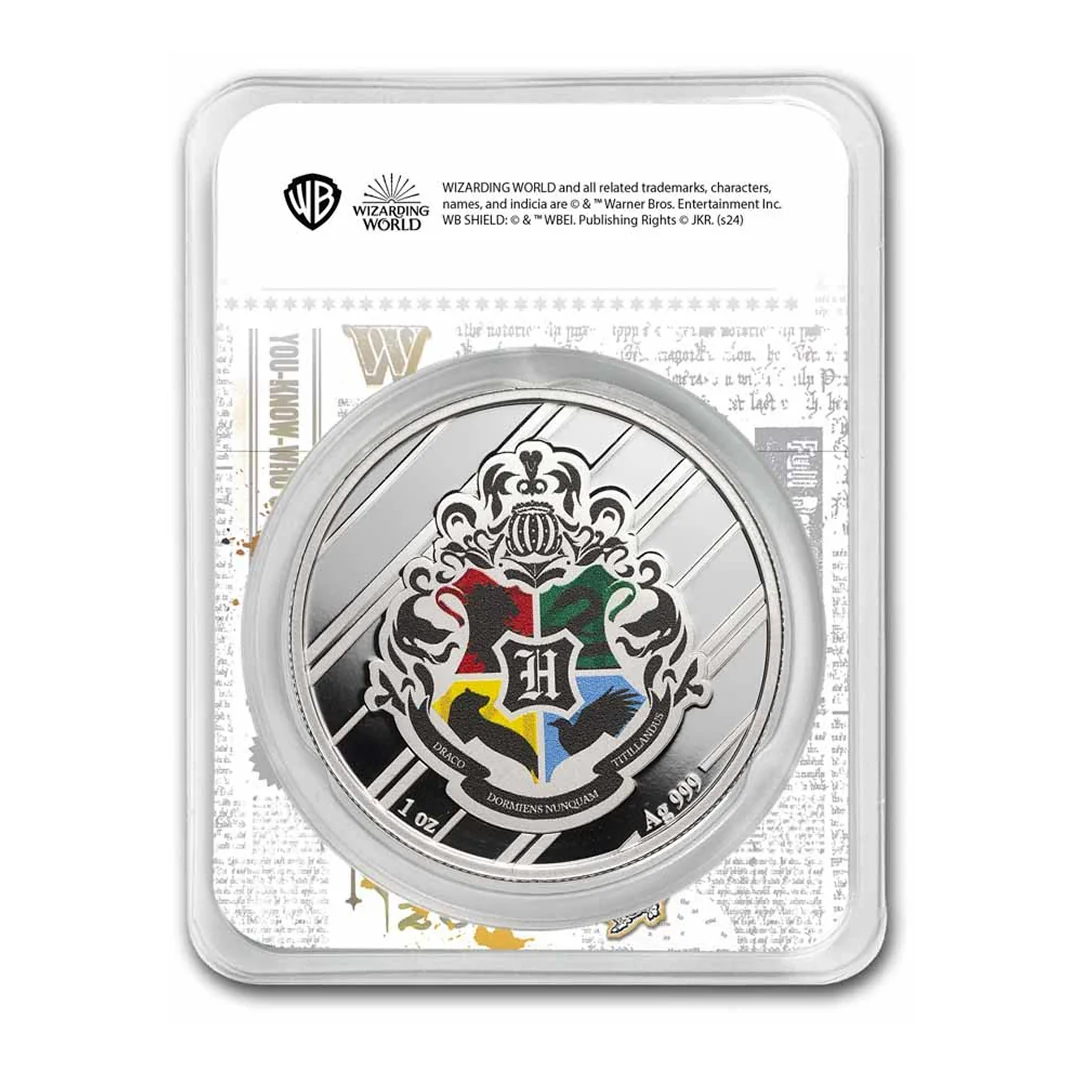 Slytherin Harry Potter House 1 Ounce Colorized Silver Coin - FKJCONSL6883 - Image 2