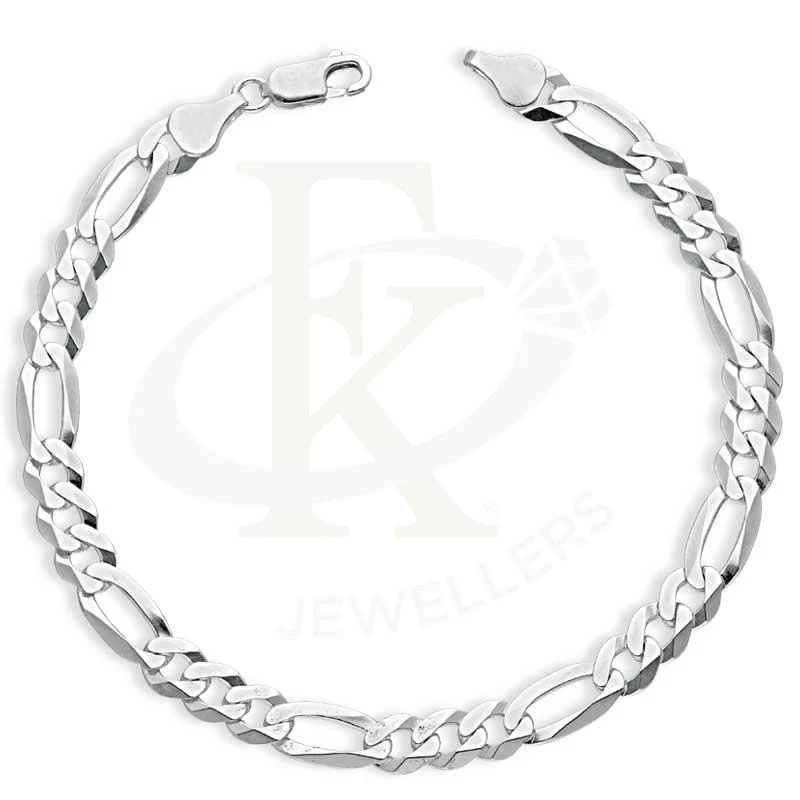 Sterling Silver 925 Men's Figaro Bracelet - FKJBRLSL2656