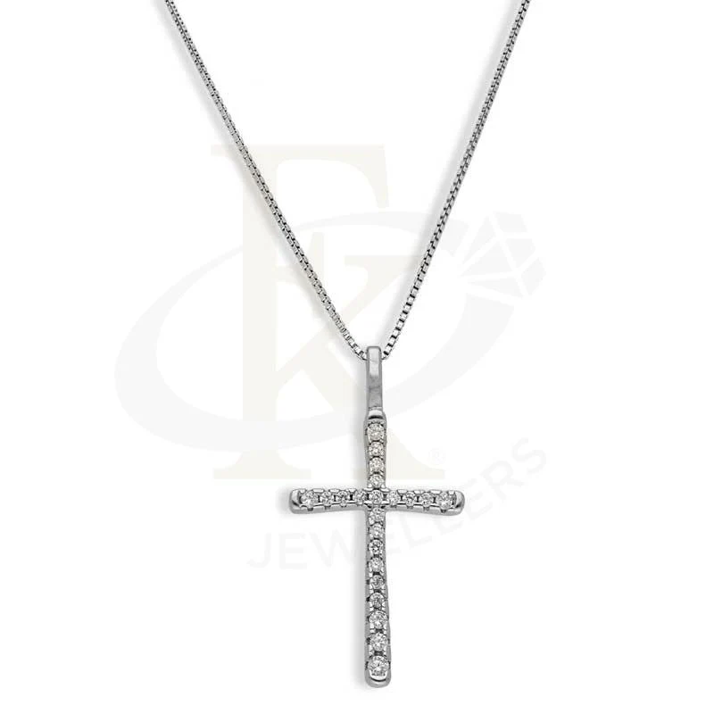 Sterling Silver 925 Necklace (Chain with Cross Pendant) - FKJNKLSL2706