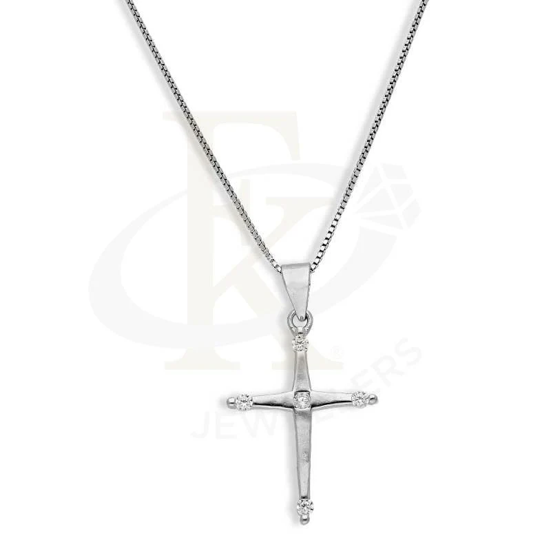 Sterling Silver 925 Necklace (Chain with Cross Pendant) - FKJNKLSL2709