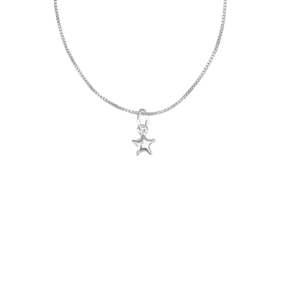 Sterling Silver 925 Necklace (Chain with Star Pendant) - FKJNKL1778