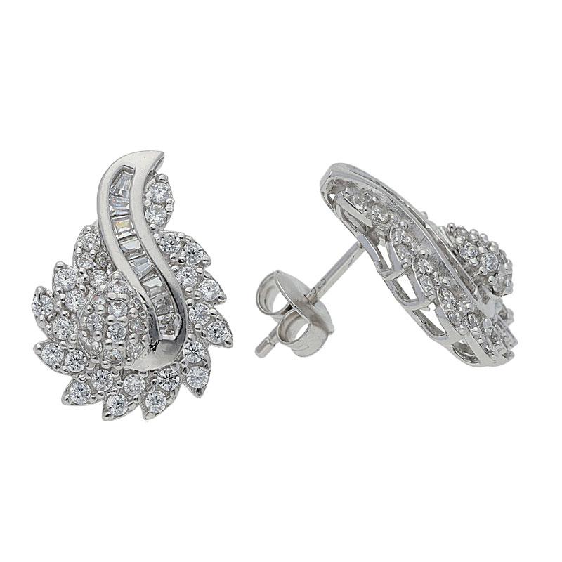 Sterling Silver 925 Pear Drop Pendant Set (Necklace, Earrings and Ring) - FKJNKLST1936 - Image 3