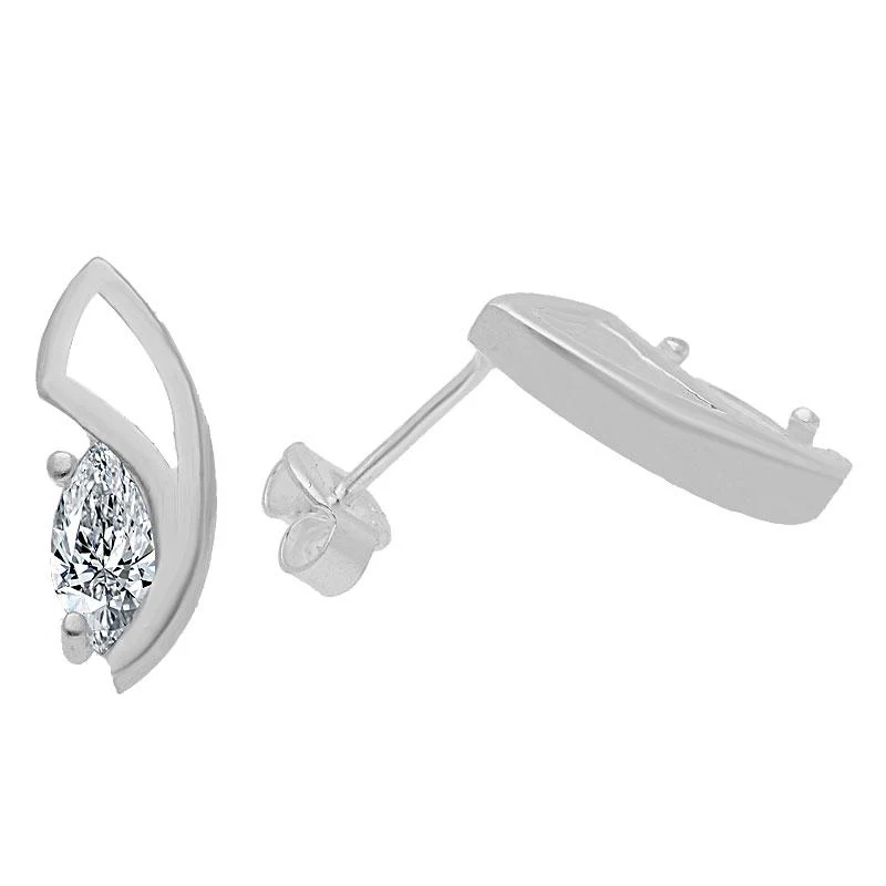 Sterling Silver 925 Pear Pendant Set (Necklace, Earrings and Ring) - FKJNKLST2013 - Image 4
