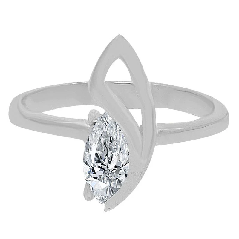 Sterling Silver 925 Pear Pendant Set (Necklace, Earrings and Ring) - FKJNKLST2013 - Image 5