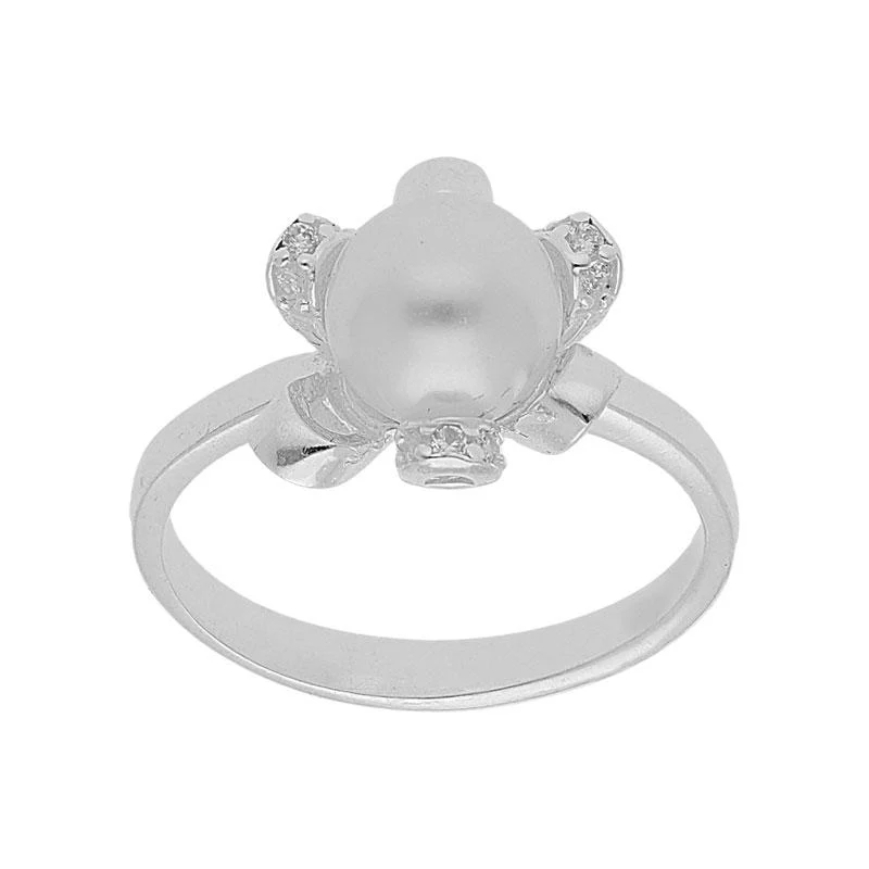 Sterling Silver 925 Pearl Pendant Set (Necklace, Earrings and Ring) - FKJNKLST2017 - Image 7