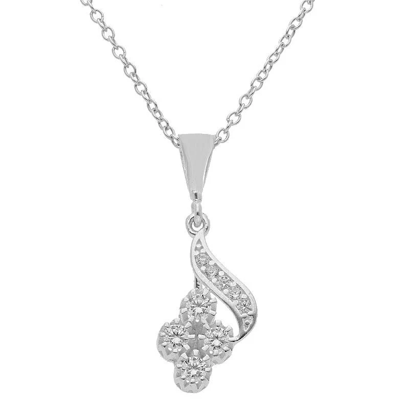 Sterling Silver 925 Pendant Set (Necklace, Earrings and Ring) - FKJNKLST1994 - Image 2