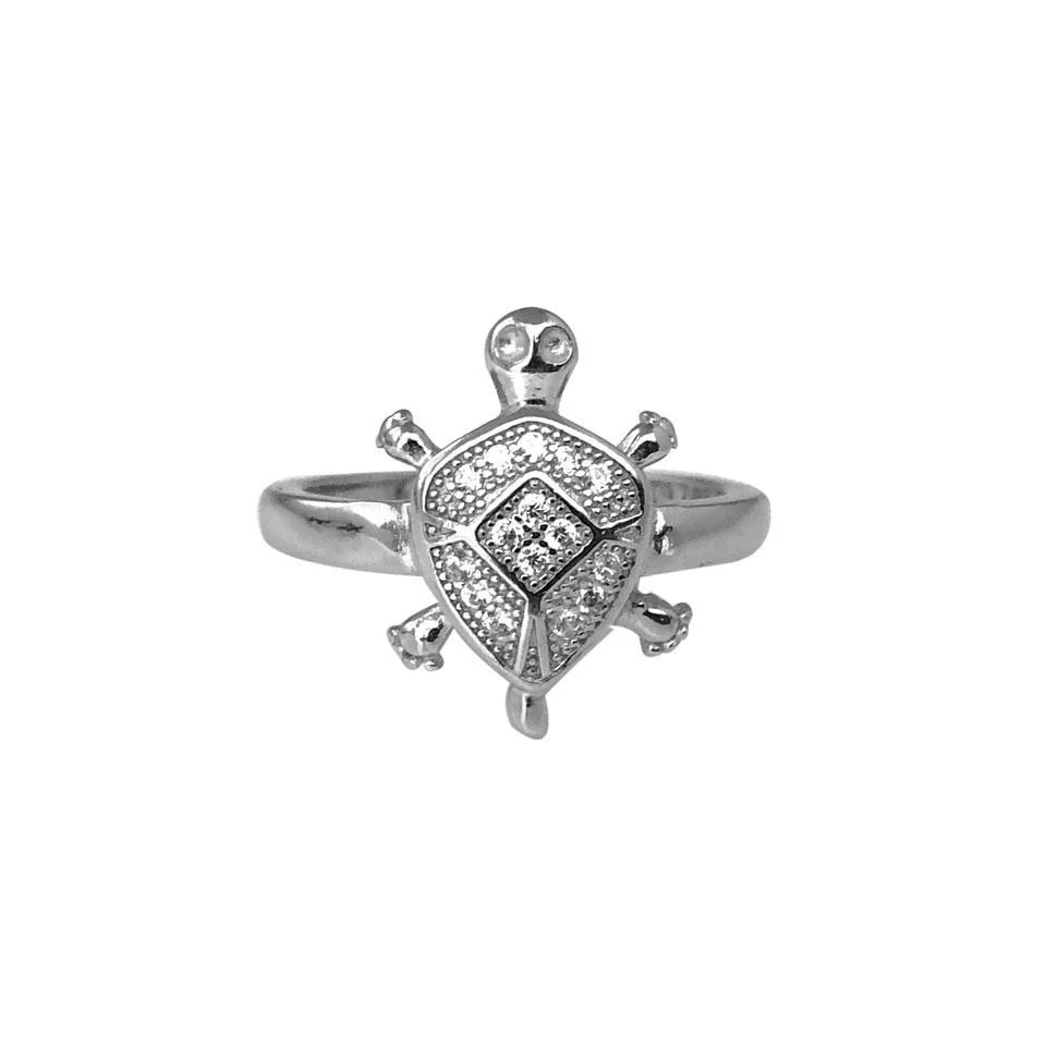 Sterling Silver 925 Tortoise Ring - FKJRN1786