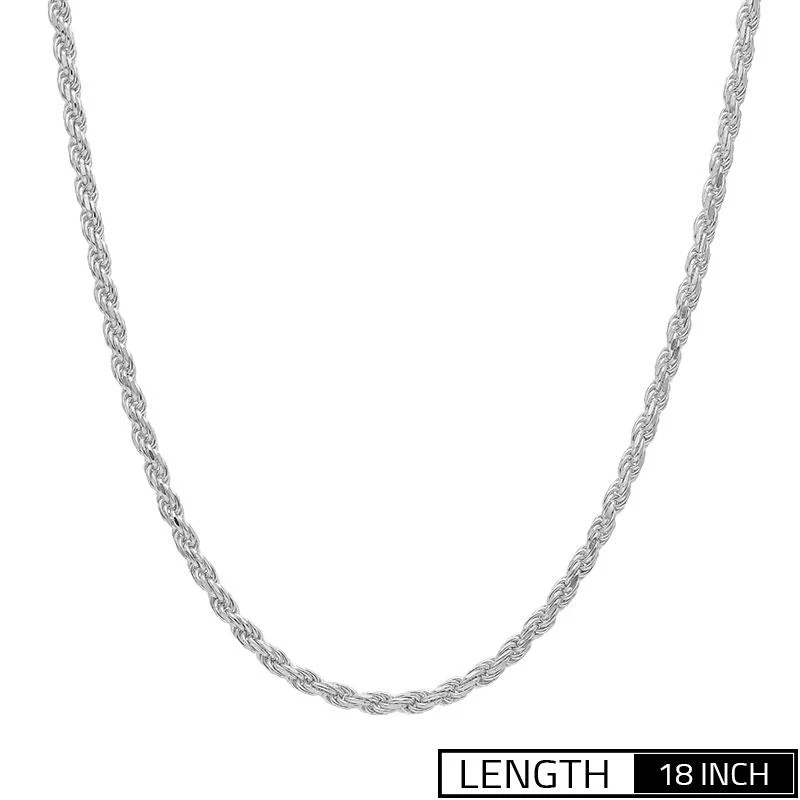 Sterling Silver 925 Rope Chain - FKJCN2081 - Image 3