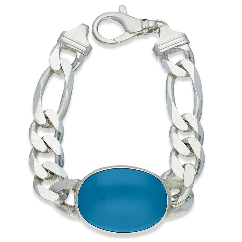 Sterling Silver 925 Salman Khan Firoza Bracelet - FKJBRLSLU1118