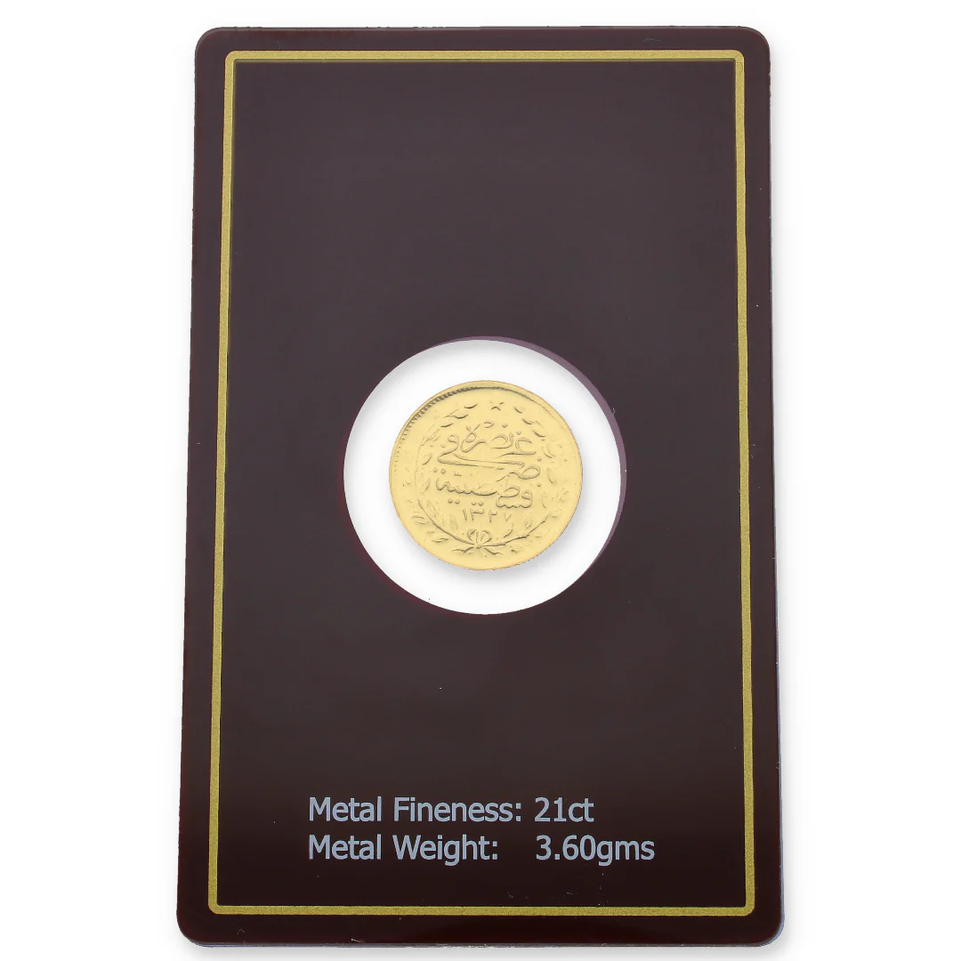 Turkish Lira 3.60 Grams Gold Coin 21KT - FKJCON21K2286 - Image 2