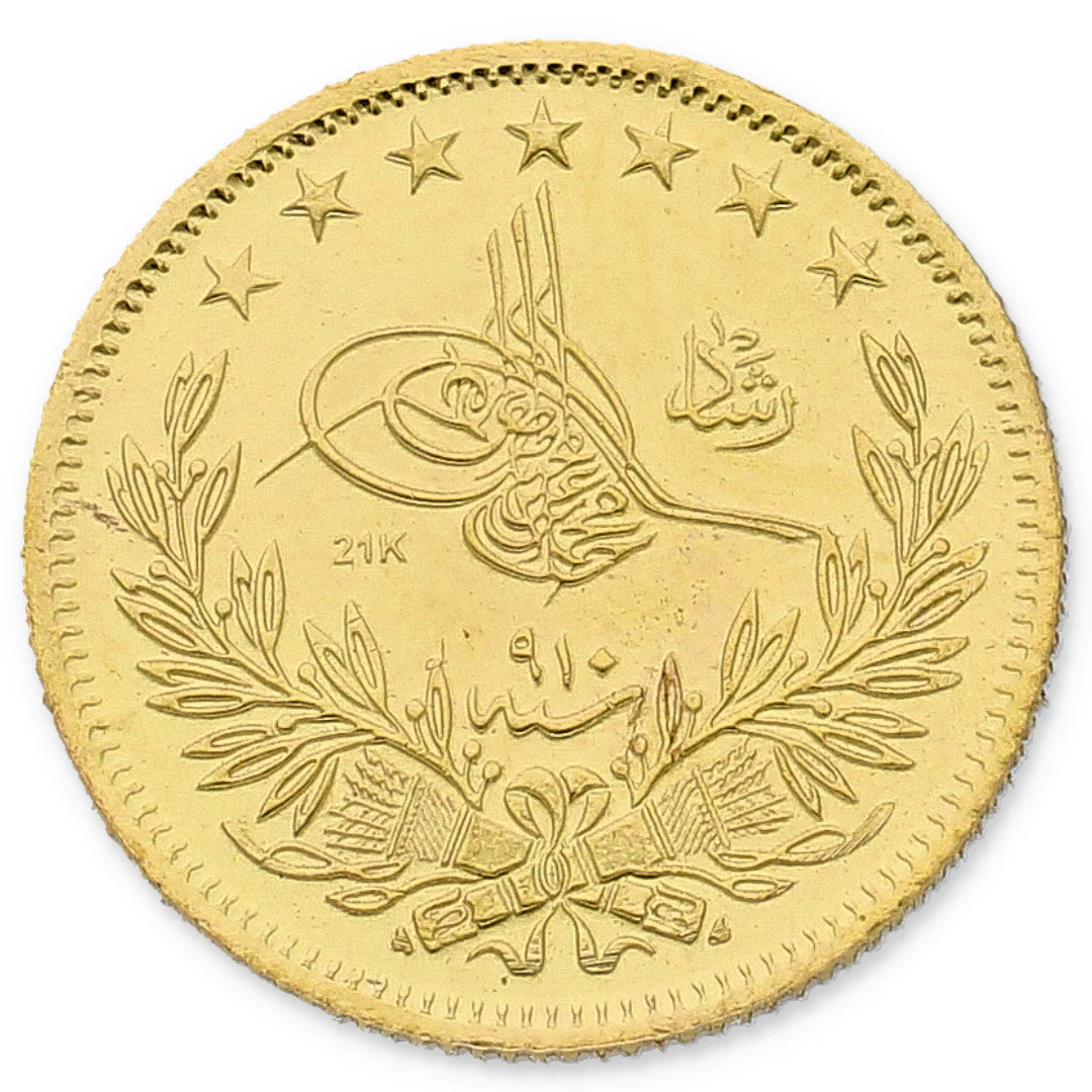 Turkish Lira 3.60 Grams Gold Coin 21KT - FKJCON21K2286 - Image 3