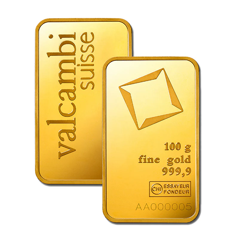 Valcambi Suisse 100 Grams Gold Bar 24KT - FKJGBR24K2174 - Image 2
