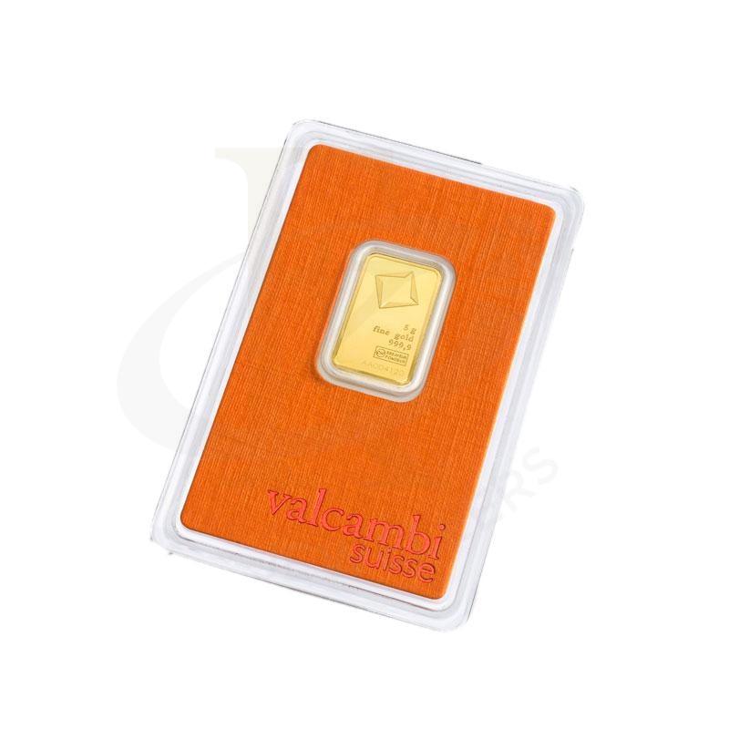 Valcambi Suisse 5 Grams Gold Bar 24KT - FKJGBR24K2170 - Image 2